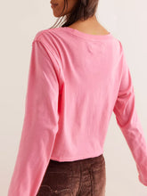 Round Neck Long Sleeve Cropped T-Shirt OutfitFlow